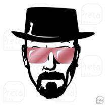 Escultura de Parede Decorativo Cinema Walter White 50x45cm Escultura de Parede Decorativo Cinema Walter White 50x45cm