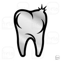 Escultura de Parede Decorativo Profissão Dentista 50x31cm