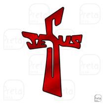 Escultura de Parede Decorativo Religião Jesus 40x26cm