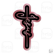 Escultura de Parede Decorativo Religião Jesus 60x35cm