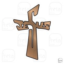 Escultura de Parede Decorativo Religião Jesus 60x40cm