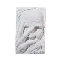 Escultura de parede em estilo grego, estátua em relevo de resina branca, 20 cm