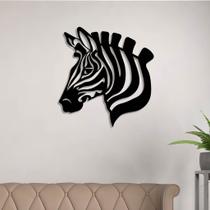 Escultura de Parede em MDF Zebra