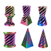 Escultura de passagem impossível da pirâmide de Fidget Toy QOUXZ