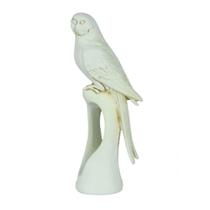 Escultura de Pássaro em Poliresina - Branco Provençal
