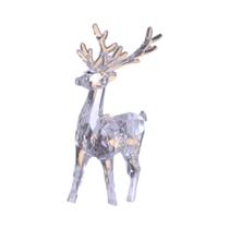 Escultura De Rena Em Cristal Transparente, Figurinha Acrílica Fofa Para Decoração De Natal Na Sala Escultura De Rena Em Cristal Transparente, Figurinha Acrílica Fofa Para Decoração De Natal Na Sala