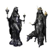 Escultura De Resina Bruxa Da Noite, Cães Mensageiros Do Mundo Subterrâneo, Ornamentos De Mesa Para