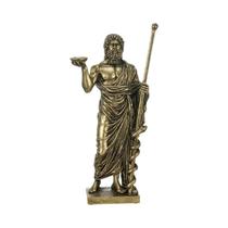 Escultura De Resina Do Deus Da Medicina, Bastão De Asclepio, Mitologia Grega, Decoração Para Escultura De Resina Do Deus Da Medicina, Bastão De Asclepio, Mitologia Grega, Decoração Para