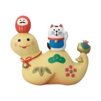 Escultura De Resina Gato Da Sorte Ano Da Serpente, Maneki Neko Fofo, Decoração De Casa, Estatueta De