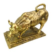 Escultura de Touro em Resina Dourado Riqueza 11,5cm Escultura de Touro em Resina Dourado Riqueza 11,5cm