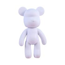 Escultura De Urso Branco DIY, Molde Em Branco Bearbrick Para Pintura Em Graffiti, Decoração De Casa, Escultura De Urso Branco DIY, Molde Em Branco Bearbrick Para Pintura Em Graffiti, Decoração De Casa,