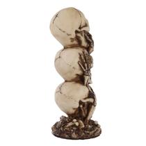 Escultura, decoração de jardim, resina Three Wise Skulls, 18 cm Escultura, decoração de jardim, resina Three Wise Skulls, 18 cm