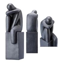 Escultura Decoração Mesas, Estantes e Escritórios Reflexão 11,5x9x32cm em Poli Resina Escultura Decoração Mesas, Estantes e Escritórios Reflexão 11,5x9x32cm em Poli Resina