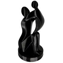 Escultura Decorativa 3D Mãe e Filho Design Moderno