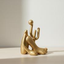 Escultura Decorativa Abaporu 18cm Para Sala Quarto Enfeite Mesa De Centro Luxo Design Interiores Escultura Decorativa Abaporu 18cm Para Sala Quarto Enfeite Mesa De Centro Luxo Design Interiores