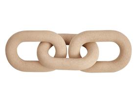 Escultura Decorativa Adorno Centro Mesa Elos Corrente Em Poliresina Grande Rustico Enfeite Rack