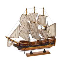 Escultura Decorativa Barco em Madeira 32cm 15675-PL Escultura Decorativa Barco em Madeira 32cm 15675-PL