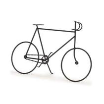 Escultura Decorativa Bicicleta em Metal Preto 18,5cm 14840 Mart