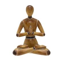 Escultura Decorativa Boneco Yoga em Resina 16cm 15396-PL Escultura Decorativa Boneco Yoga em Resina 16cm 15396-PL