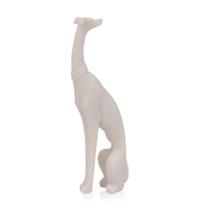 Escultura Decorativa Cachorro Galgo Pó de Pedra Escultura Decorativa Cachorro Galgo Pó de Pedra