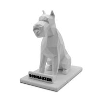 Escultura Decorativa Cachorro Schnauzer