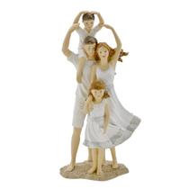 Escultura Decorativa Casal com Dois Filhos - Mabruk