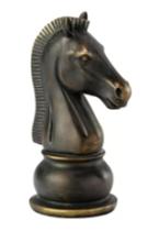 Escultura Decorativa Cavalo De Xadrez 19 cm