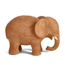 Escultura Decorativa Elefante Terracota em Poliresina 13,510,5x19cm Mart