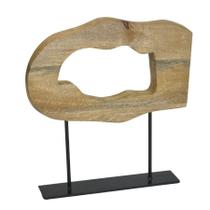 Escultura Decorativa em Madeira 35cm - Espressione