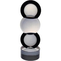 ESCULTURA DECORATIVA ENFEITE CASA MEIAS ESFERAS HOME&CO ECO CRYSTAL 26x8x8cm
