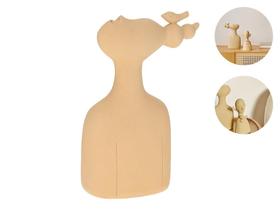 Escultura Decorativa Enfeite Mulher Em Poliresina Grande