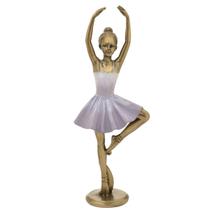 Escultura Decorativa Estatueta Bailarina Enfeite Estátua