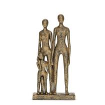 Escultura Decorativa Família e Um Filho 30,5x14,5x7cm 20505 Escultura Decorativa Família e Um Filho 30,5x14,5x7cm 20505