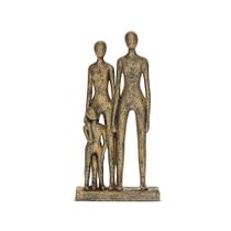 Escultura Decorativa Família em Poliresina Dourado 30cm 20505 Mart Escultura Decorativa Família em Poliresina Dourado 30cm 20505 Mart