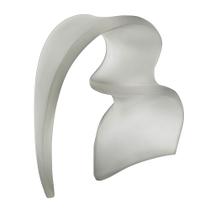 Escultura Decorativa Fumê Abstrato Curvas Alta Decoração