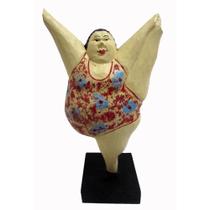 Escultura Decorativa Gordinha Ginasta Impecavel Formosa Escultura Decorativa Gordinha Ginasta Impecavel Formosa