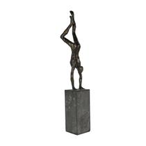 Escultura Decorativa Homem Atleta em Resina Bronze 47cm SS0291 BTC