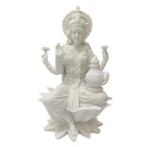 Escultura decorativa lakshmi nova em po de marmore 31cm Escultura decorativa lakshmi nova em po de marmore 31cm
