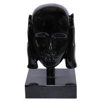 Escultura Decorativa Mascara Rosto Surdo Preto G07 - Gran Belo Escultura Decorativa Mascara Rosto Surdo Preto G07 - Gran Belo