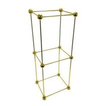 Escultura Decorativa Moleculas Dourada Retangular Luxo Escultura Decorativa Moleculas Dourada Retangular Luxo