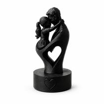 Escultura Decorativa Pai e Filho(a) - Presente Dia dos Pais Cor e Modelo:Preto - Pai e Filha Escultura Decorativa Pai e Filho(a) - Presente Dia dos Pais Cor e Modelo:Preto - Pai e Filha