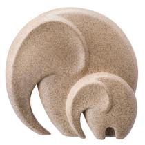 Escultura Decorativa Sala Decor Elefante Bege Rafimex