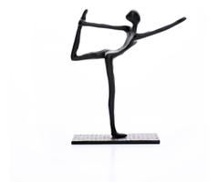 Escultura Decorativa Yoga Equilíbrio Estátua De Mesa Metal