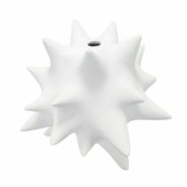 Escultura Decorativo Vaso Pontas Abstratas Menor Branca Escultura Decorativo Vaso Pontas Abstratas Menor Branca