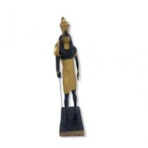 Escultura deus Egípcio Hórus em Resina 30 cm - META ATACADO