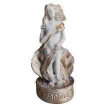 Escultura Deusa Afrodite Branca e Dourada 10cm em Resina Escultura Deusa Afrodite Branca e Dourada 10cm em Resina