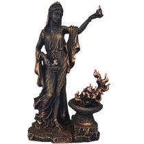 Escultura Deusa Fogo Hestia 10534 - Resina Ecológica - 27cm