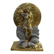 Escultura Deusa Lilith Dourada 18 cm em Resina - Lua Mística - 100% Original - Loja Oficial