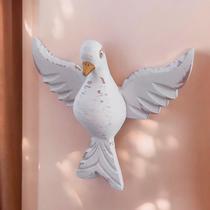 Escultura Dinino Espírito Parede Pomba Branca