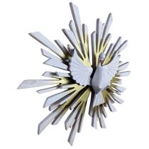 Escultura Divino Espírito Santo Resplendor Pintado